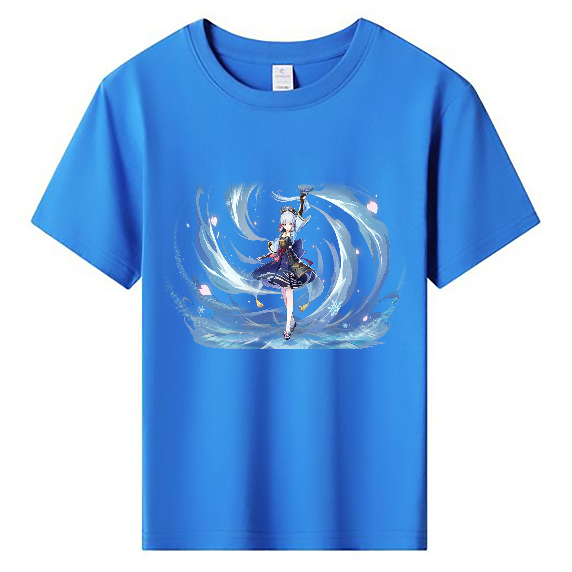 げんし神 神里綾華 神宮寺レン genshin Kamimiya Ren 綿100％キッズTシャツ（フロントプリント）